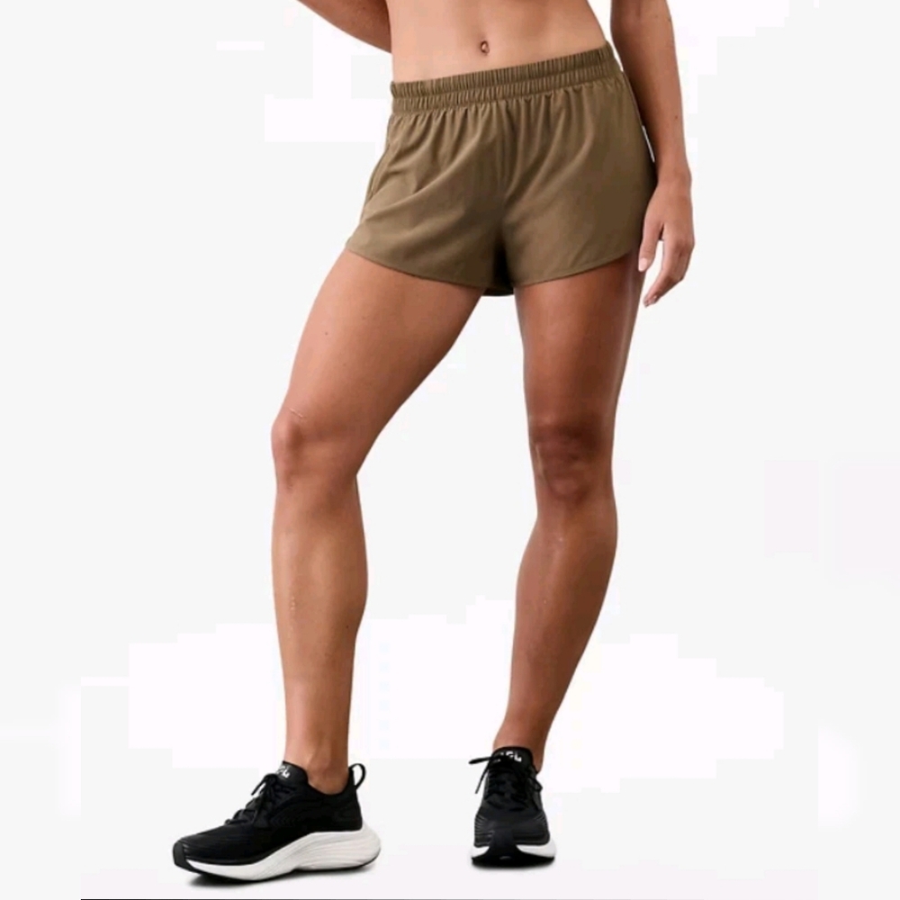Athleta Speedwork Shorts XL Clay Brown